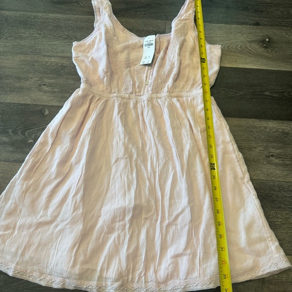 Abercrombie & Fitch size Large Pink Sleeveless Dress Button Front - Picture 8 of 10